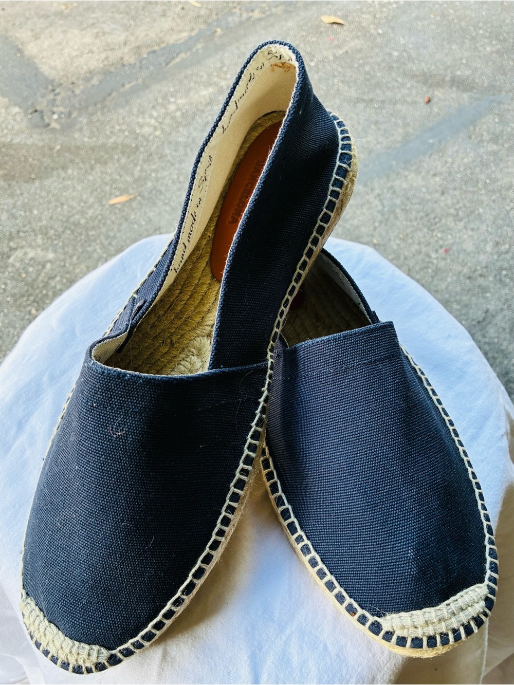 Viscata Navy Espadrilles, Size 10